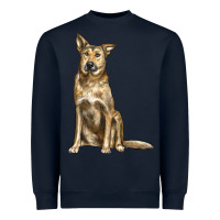Navy chinook dog Heavyweight Sweatshirt - LillyAllenDesigns