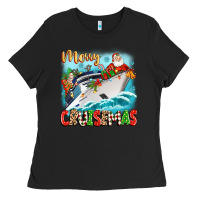 Black merry cruisemas Ladies Tee - Zillion Design Studio