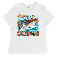 White merry cruisemas Ladies Tee - Zillion Design Studio
