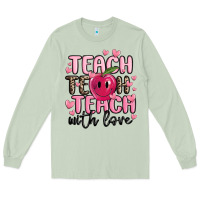 Matcha teach teach teach with love Long Sleeve Tee - MaliasSmallBusiness