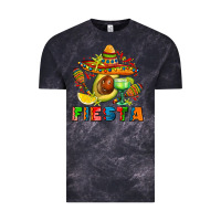 Cloud Black fıesta with avocado and sombrero Vintage Tee - AdoDesignShop