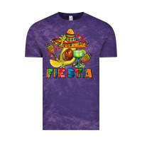 Cloud Purple fıesta with avocado and sombrero Vintage Tee - AdoDesignShop