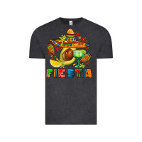 Vintage Black fıesta with avocado and sombrero Vintage Tee - AdoDesignShop