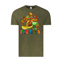 Vintage Olive fıesta with avocado and sombrero Vintage Tee - AdoDesignShop