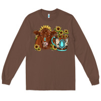 Chestnut sunflower coffee cup red angus gemstone Long Sleeve Tee - JahusDesignShop