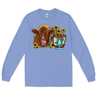 Colony Blue sunflower coffee cup red angus gemstone Long Sleeve Tee - JahusDesignShop