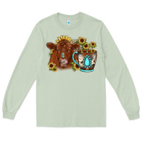 Matcha sunflower coffee cup red angus gemstone Long Sleeve Tee - JahusDesignShop