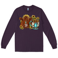 Plum sunflower coffee cup red angus gemstone Long Sleeve Tee - JahusDesignShop
