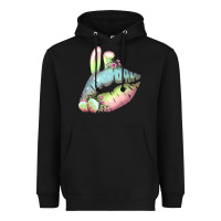 Black Eared Paster Color Easter Lips Heavyweight Hoodie - Bettercallsaul