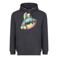 Smoke Eared Paster Color Easter Lips Heavyweight Hoodie - Bettercallsaul