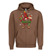 Chestnut the teacher gnome christmas Zipper Hoodie - MaliasSmallBusiness