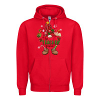 Red the teacher gnome christmas Zipper Hoodie - MaliasSmallBusiness