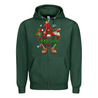Sports Green the teacher gnome christmas Zipper Hoodie - MaliasSmallBusiness