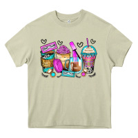 Mossy eyelash coffee cups Heavy Core Tee - Zillion Design Studio