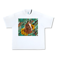 White western horse with gemstone and sunflower Urban Heavy Tee - Artiststas
