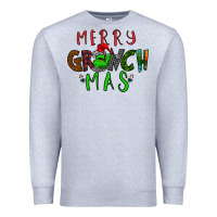Heather Grey Merry Grinch Mas Premium Sweatshirt - Bettercallsaul