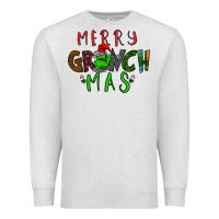 Oatmeal Heather Merry Grinch Mas Premium Sweatshirt - Bettercallsaul