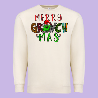 Merry Grinch Mas Premium Sweatshirt Designed By Bettercallsaul