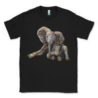 Black Baby Elephant Classic Tee - LillyAllenDesigns