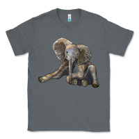 Charcoal Heather Baby Elephant Classic Tee - LillyAllenDesigns