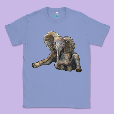Baby Elephant Classic Tee Designed By Lillyallendesigns