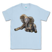Dusty Blue Baby Elephant Classic Tee - LillyAllenDesigns