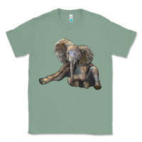 Sage Baby Elephant Classic Tee - LillyAllenDesigns