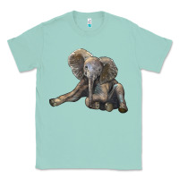 Seafoam Baby Elephant Classic Tee - LillyAllenDesigns