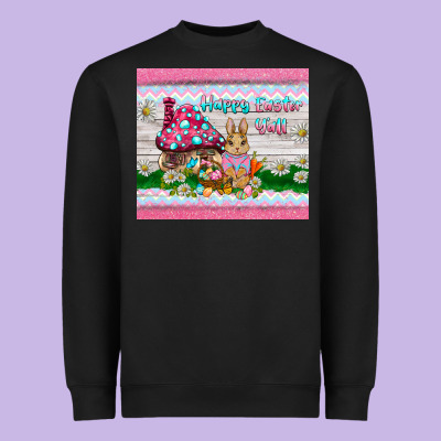 Happy Easter Y'all  Rabbit Heavyweight Sweatshirt Designed By Barkaloodesign