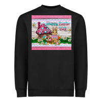 Black happy easter y'all  rabbit Heavyweight Sweatshirt - BarkalooDesign
