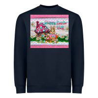 Navy happy easter y'all  rabbit Heavyweight Sweatshirt - BarkalooDesign