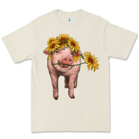 Bone pig with sunflowers Premium Tee - RanaPortraitStore