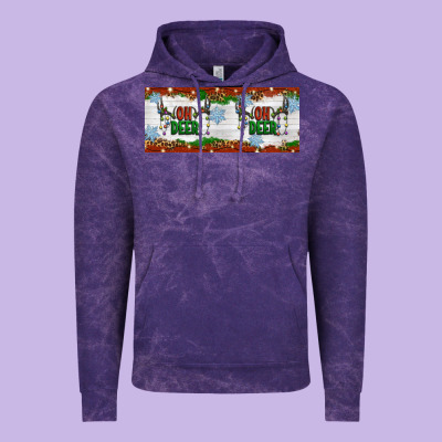 Oh Deer Christmas Vintage Hoodie Designed By Artiststas