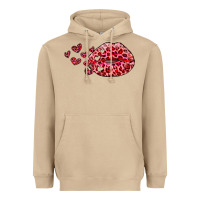 Mushroom kiss with leopard and hearts Heavyweight Hoodie - RanaPortraitStore