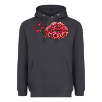 Kiss With Leopard And Hearts Heavyweight Hoodie | Teevron