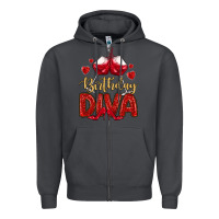 Smoke birthday diva Zipper Hoodie - MaliasSmallBusiness