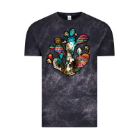 Cloud Black serape cactus Vintage Tee - JahusDesignShop