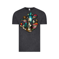 Vintage Black serape cactus Vintage Tee - JahusDesignShop