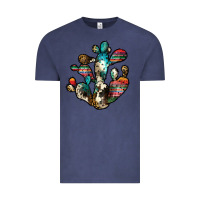 Vintage Denim serape cactus Vintage Tee - JahusDesignShop