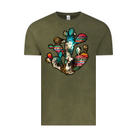 Vintage Olive serape cactus Vintage Tee - JahusDesignShop