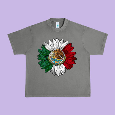 Mexico Sunflower Urban Heavy Tee Designed By Adodesignshop