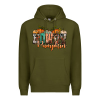Army Green western howdy pumpkin Premium Hoodie - NancyCooperArtShop