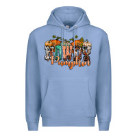 Colony Blue western howdy pumpkin Premium Hoodie - NancyCooperArtShop