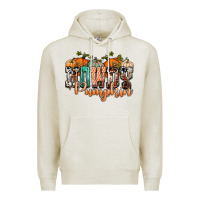 Oatmeal Heather western howdy pumpkin Premium Hoodie - NancyCooperArtShop