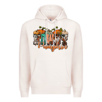 Pale Pink western howdy pumpkin Premium Hoodie - NancyCooperArtShop