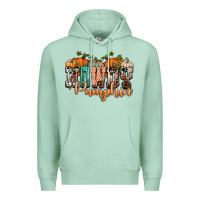 Seafoam western howdy pumpkin Premium Hoodie - NancyCooperArtShop