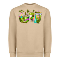 Mushroom coffee cups Heavyweight Sweatshirt - NancyCooperArtShop