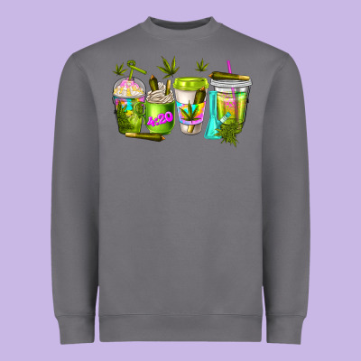 Coffee Cups Heavyweight Sweatshirt Designed By Nancycooperartshop