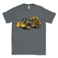 Charcoal Heather Articulated Hauler Classic Tee - LillyAllenDesigns
