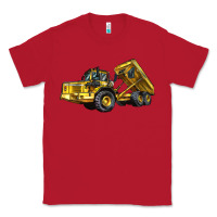 Red Articulated Hauler Classic Tee - LillyAllenDesigns